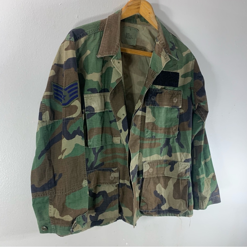 US air force Army camo aviator combat jacket - Picture 3 of 10